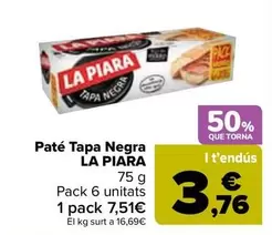 La Piara - Pate Tapa Negra