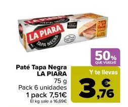 La Piara - Paté Tapa Negra