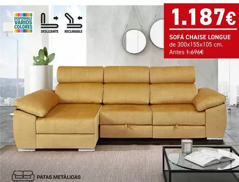 Sofá Chaise Longue