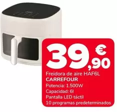 Carrefour - Freidora De Aire HAF6L 