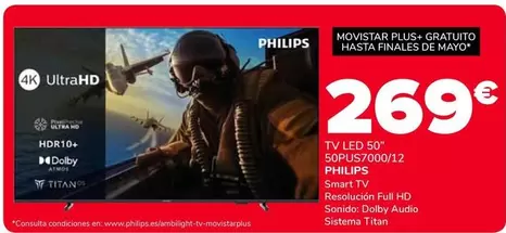 Philips - Tv Led 50" 50PUS7000/12