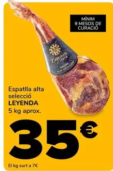 Leyenda - Espatlla Alta Selecció 