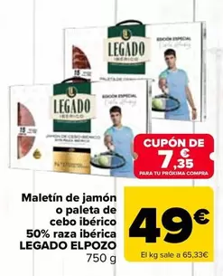 Legado ElPozo - Maletin De Jamon O Paleta De Cebo Iberico 50% Raza Iberica