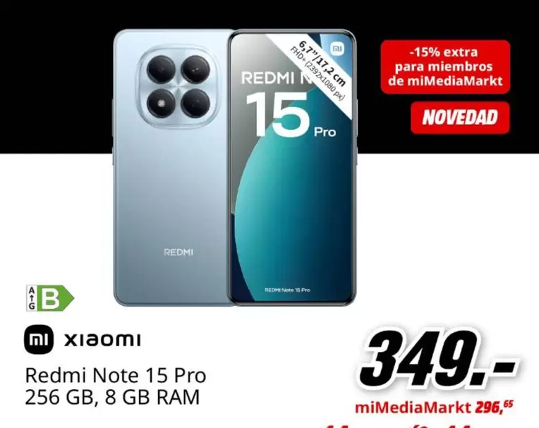 Xiaomi - Redmi Note 15 Pro 256 Gb, 8 Gb, Ram