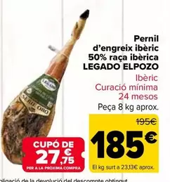 Legado ElPozo - Jamón De Cebo Ibérico 50% Raza Ibérica