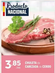 Chuleta De Cabezada De Cerdo