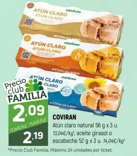 coviran - Atún Claro Natural