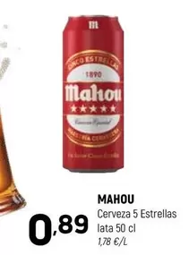 Mahou - Cerveza 5 Estrellas