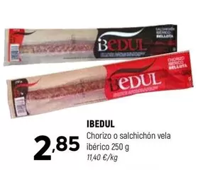 Ibedul - Chorizo O Salchichon Vela Iberico