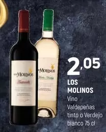 Los Molinos - Vino Valdepenas Tinto O Verdejo Blanco