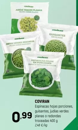 coviran - Espinacas Hojas Porciones Gusantes, Judas Verdes