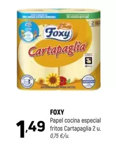 Foxy - Papel Cocina Especial Fritos Cartapaglia 2 U.