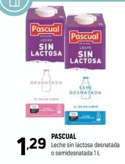 Pascual - Leche Sin Lactosa Desnatada O Semidesnatada
