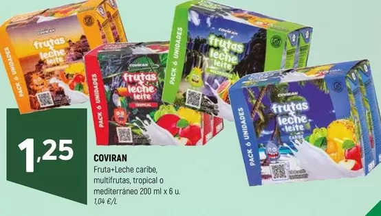 coviran - Fruta-Lèche Carbe,nutrivas Tropia O Mediterraneo