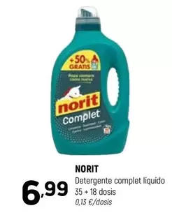 Norit - Detergente Complet Liquido 35 + 18 Dosis