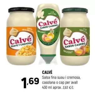 Calvé - Salsa Fina Suau I Cremosa, Casolana O Cap Per Avall
