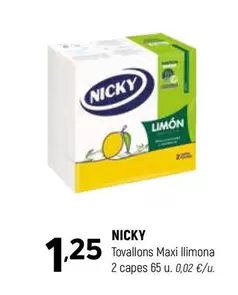 Nicky - Tovallons Maxi Limona