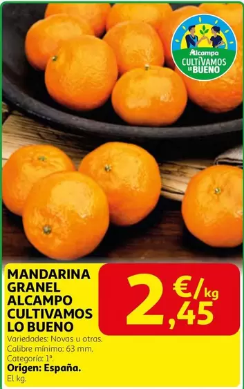 alcampo - Mandarina Granel Alcampo Cultivamos Lo Bueno