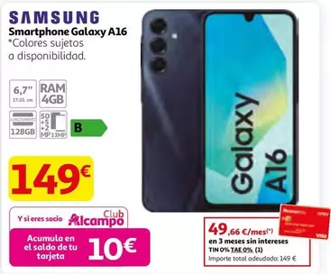 Samsung - Smartphone Galaxy A16