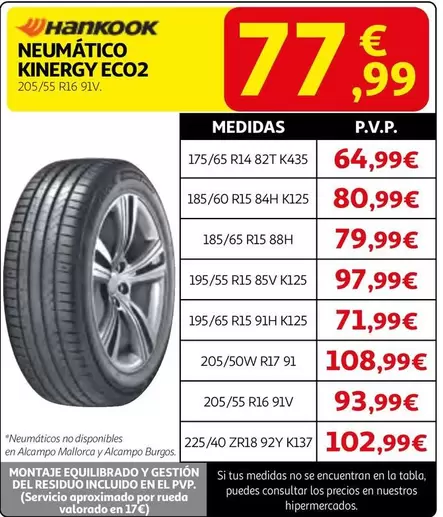 alcampo - Neumáticoc