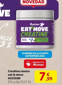 Auchan - Creatina Neutra Eat & Move