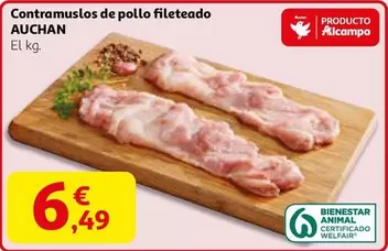 Auchan - Contramuslos De Pollo Fileteado