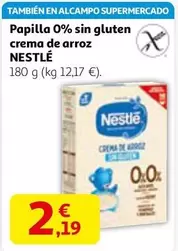 Nestlé - Papilla 0% Sin Gluten Crema De Arroz