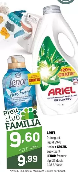 Ariel/Lenor - Detergent Liquido/Suavitzant Frescor