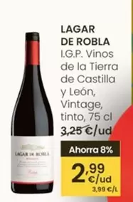 Lagar De Robla - I.G.P. Vinos De La Tierra De Castilla Y León, Vintage, Tinto