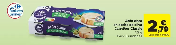 Carrefour - Atún Claro En Aceite De Oliva Classic
