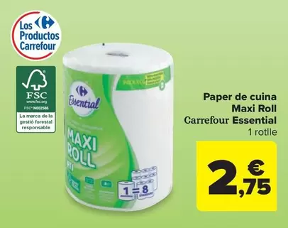 Carrefour - Paper De Cuina Maxi Roll Essential