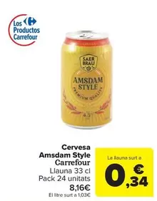 Carrefour - Cervesa Amsdam Style 