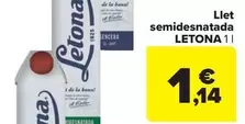 Letona - Llet Semidesnatada