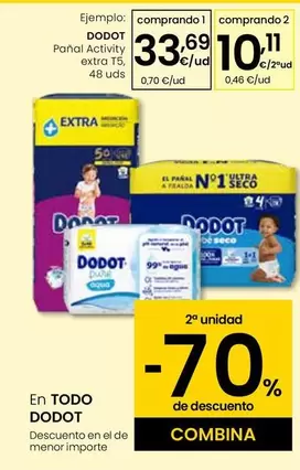 Dodot - Pañal Activity Extra T5