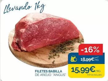 Filetes Babilla De Anojo Angus
