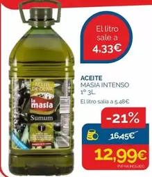 La Masía - Aceite Intenso 1º