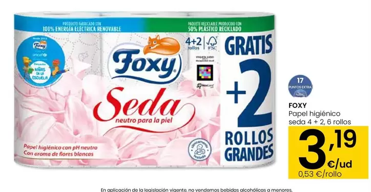 Foxy - Papel Higiénico Seda