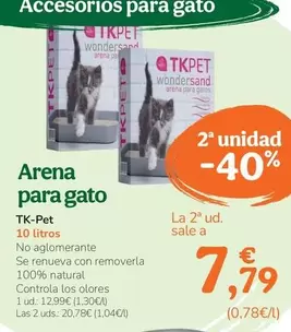 Tk-Pet - Arena Para Gato