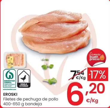eroski - Filetes De Pechuga De Pollo