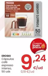 Eroski - Cápsulas Café Espresso Intenso