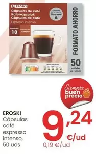 Eroski - Capsulas De Cafe Espresso Intenso