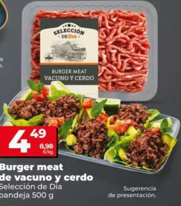 Seleccion De Dia - Burger Meat De Vacuno Y Cerdo 