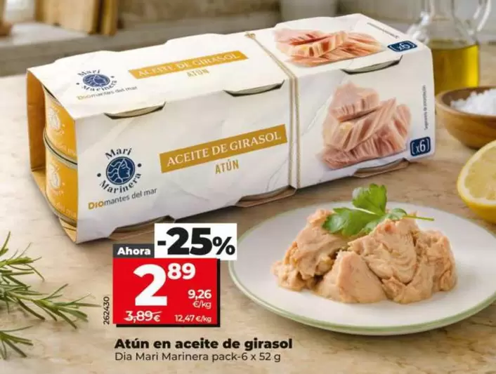 Dia Mari Marinera - Atun En Aceite De Girasol 