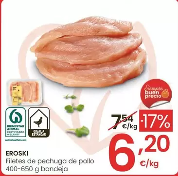 Eroski - Filetes De Pechuga De Pollo