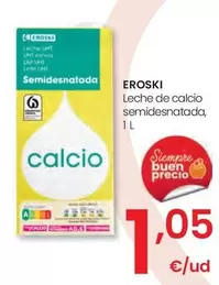 Eroski - Leche De Calcio Semidesnatada