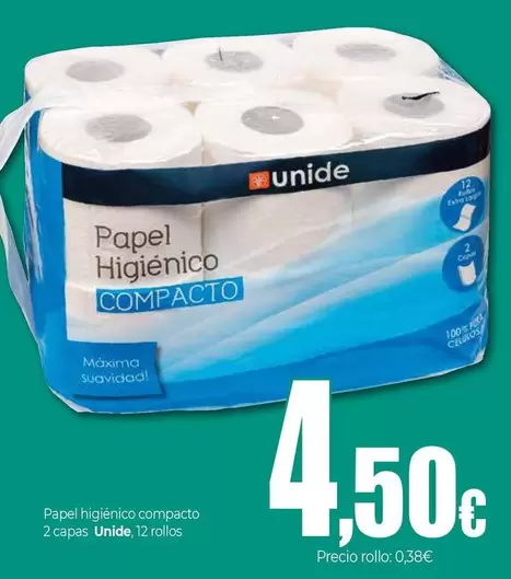 Unide - Papel Higiénico Compacto
