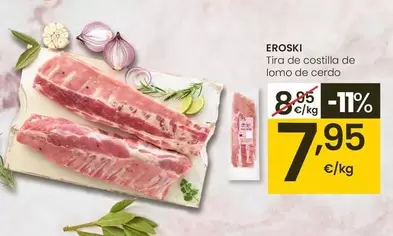 Eroski - Tira De Costilla De Lomo De Cerdo