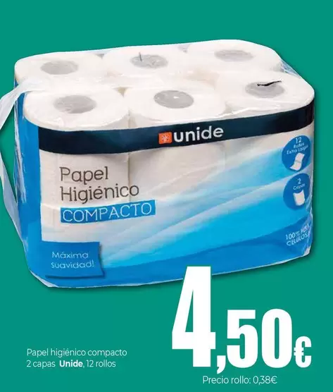 Unide - Papel Higiénico Compacto