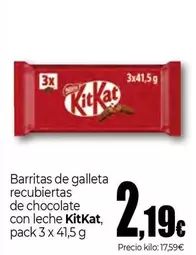 Kit Kat - Barritas De Galleta Recubiertas De Chocolate Con Leche