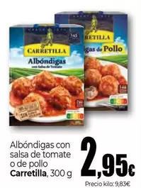 Carretilla - Albóndigas Con Salsa De Tomate O De Pollo